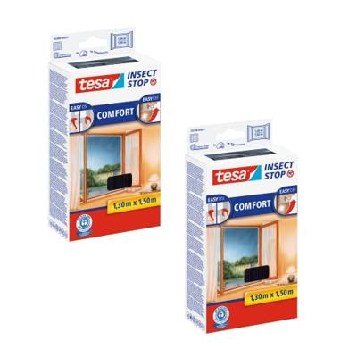 tesa COMFORT 55388-00500-01 Vliegenhor (b x h) 130 cm x 150 cm Antraciet 2 stuk(s) tesa COMFORT 55388-00500-01 Vliegenhor (b x h) 130 cm x 150 cm Antraciet 2 stuk(s)