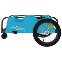 Fietstrailer oxford stof en ijzer blauw - thumbnail
