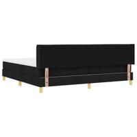 Boxspring bed Zwart en Wit en Zwart 200 x 200 cm Schuim - thumbnail