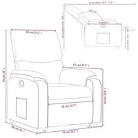 Sta-op-fauteuil verstelbaar kunstleer bruin - thumbnail