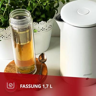 MPM Draadloze waterkoker MCZ-105, wit, 1,7 l