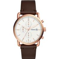 Horlogeband Fossil FS5476 Leder Bruin 22mm - thumbnail