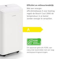 Bosch Cool 2000 Monoblock airco Energielabel: A (A+++ - D) 2.6 kW 88 m³ Wit - thumbnail
