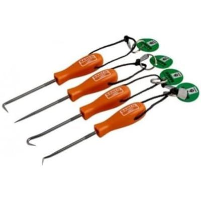 Bahco Miniatuurgereedschapsset | met metalen draadlus | met priemen | haken | prikkers | 150 mm x 80 mm x 17 mm | 4-delig - TAH2633/S4 Bahco Miniatuurgereedschapsset | met metalen draadlus | met priemen | haken | prikkers | 150 mm x 80 mm x 17 mm | 4-delig - TAH2633/S4