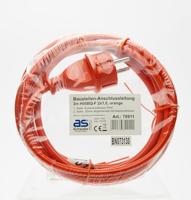 AS Schwabe 70911 Aansluitkabel Stroom Oranje 3.00 m - thumbnail