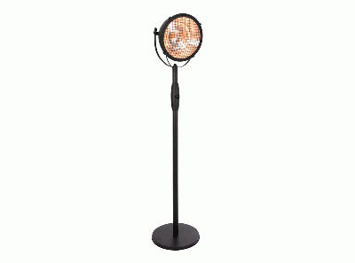 Indus Bright staande halogeenheater zwart 2100 watt