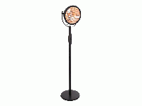 Indus Bright staande halogeenheater zwart 2100 watt - thumbnail