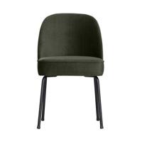 WOOOD Eetkamerstoel 'Vogue' Velvet, kleur Donkergroen - thumbnail