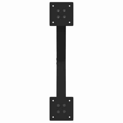 Eettafelpoten 2 st X-vormig 57x(72-73) cm staal zwart