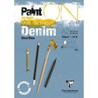 Clairefontaine Painton Mixmedia - Blok - 250 gr - 15 Blad - Denim Blauw - thumbnail