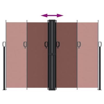 VidaXL Windscherm uittrekbaar 180x1000 cm bruin