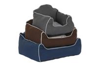 Hondenbed DKD Home Decor Blauw Bruin Grijs 72 x 61 x 34 cm - thumbnail