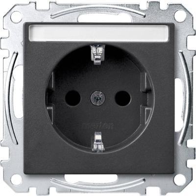 Merten MEG2302-0414 Wandcontactdoos System M Antraciet 1 stuk(s)