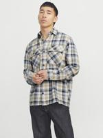Jack & Jones Jprccraymond Spring Check Overshirt Sn Overshirt White Pepper - thumbnail