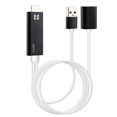USB 3.0 Female HDMI HD 1080P Video Converter HDTV-kabel voor iPhone X / iPhone 7 / iPhone 6s & 6s Plus en andere Apple/Android Devices(Black)