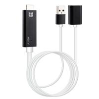 USB 3.0 Female HDMI HD 1080P Video Converter HDTV-kabel voor iPhone X / iPhone 7 / iPhone 6s & 6s Plus en andere Apple/Android Devices(Black) - thumbnail
