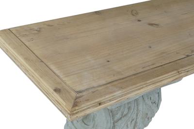 Wandtafel DKD Home Decor Grijs Spar 180 x 35 x 78 cm
