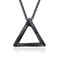 Mendes Nordic Heren Ketting - Rune Triangle Black - thumbnail