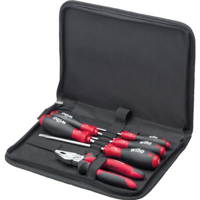 Wiha 33970 Gereedschapsset Handwerker Incl. tas 6-delig