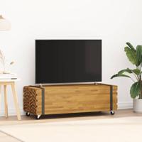 Salontafel 110x45x35 cm massief teakhout - thumbnail