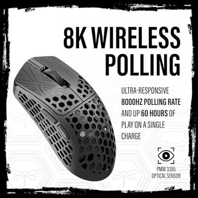 Vancer Vancer X Arbiter Studio Akitsu Carbon Fiber Gaming Maus, wireless - schwarz Muis 7 Toetsen