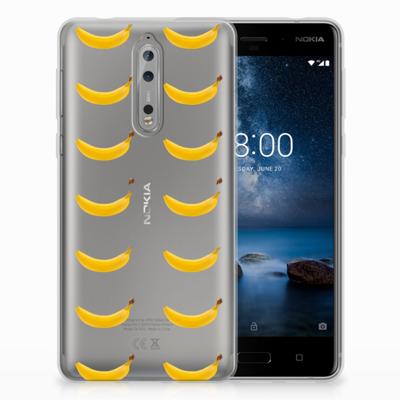 Nokia 8 Siliconen Case Banana