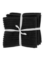 HEMA Vaatdoekjes - katoen - zwart - 3 stuks (zwart) - thumbnail