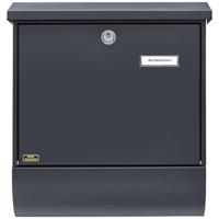 Burg Wächter 38215 SET VARIO 86720 ANT (EC) Brievenbus Staal Antraciet Sleutelslot - thumbnail