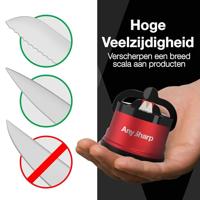 AnySharp Messenslijper Pro Metal - Metallic rood - thumbnail