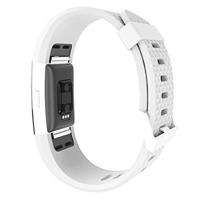 Fitbit Charge 2 siliconen bandje - Maat: Small - Wit - thumbnail
