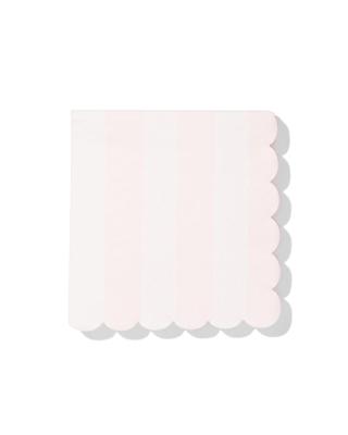 HEMA Servetten 24x24cm papier strepen roze - 20 stuks