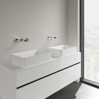 Villeroy & Boch Collaro opzetwastafel - rechthoekig 56x36cm - zonder overloop zonder kraangat wit 4a205601 - thumbnail