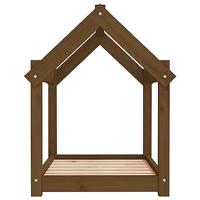 Hondenmand 71x55x70 cm massief grenenhout honingbruin - thumbnail