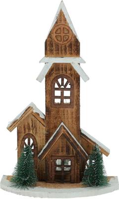 Decoratie huis met led 27 cm punt dak