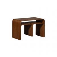 WOOOD Bijzettafel 'Frey' 60 x 32cm, kleur Walnoot - thumbnail