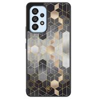 Samsung Galaxy A33 hoesje - Grey cubes - thumbnail