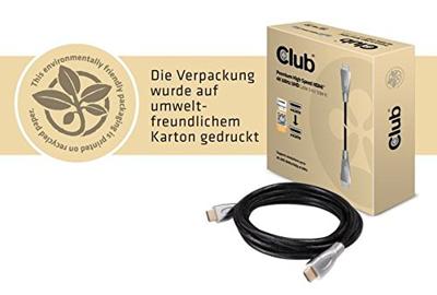 club3D HDMI Aansluitkabel HDMI-A-stekker, HDMI-A-stekker 3.00 m Zwart CAC-1310 Gesleeved HDMI-kabel