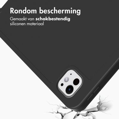 Accezz Smart Silicone Bookcase voor Apple iPad Pro 13 (2024) M4 Tablethoesje Zwart Accezz Smart Silicone Bookcase voor Apple iPad Pro 13 (2024) M4 Tablethoesje Zwart
