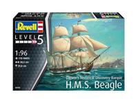 Revell 05458 Darwins Historical Discovery Barque H.M.S. Beagle Boot (bouwpakket) 1:96 - thumbnail