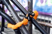 Abus ivytex 7210 - oranje fietskettingslot, 85cm, sleutelslot - thumbnail