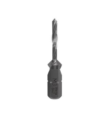 Wera 847 HSS Combiboor-Bit met tap, M 3 - 1 stuk(s) - 05104640001 Wera 847 HSS Combiboor-Bit met tap, M 3 - 1 stuk(s) - 05104640001