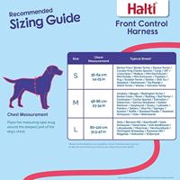 Halti harness front control zwart - thumbnail