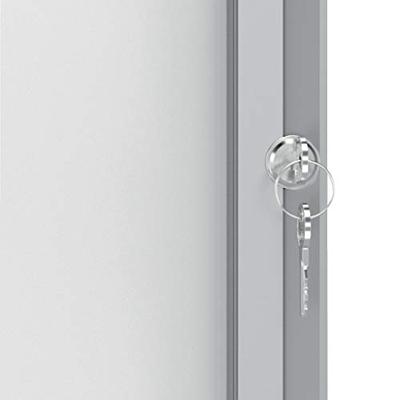 Kurkbord Nobo Wit Aluminium