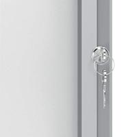 Kurkbord Nobo Wit Aluminium - thumbnail