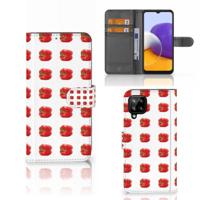 Samsung Galaxy A22 4G | M22 | Book Cover | Paprika Red - thumbnail