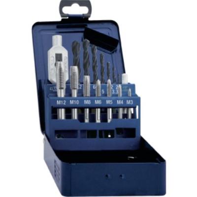 Promat/Tecwerk Draadsnijboorset | DIN 352 | M3-M12 15 delig | HSS metalen cassette - 4000867525