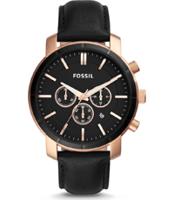 Horlogeband Fossil BQ2286 Leder Zwart 22mm - thumbnail