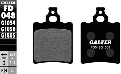 GALFER remblokken "fd048" brake pad fd048 g1054 organic