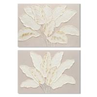 Schilderij Home ESPRIT Wit Beige Lakens Cottage 90 x 3 x 60 cm (2 Stuks) - thumbnail