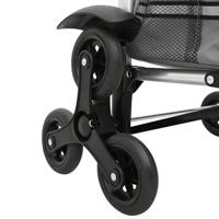 VidaXL Winkel trolley grijs 47 x 39 x 100,5 cm oxford stof - thumbnail